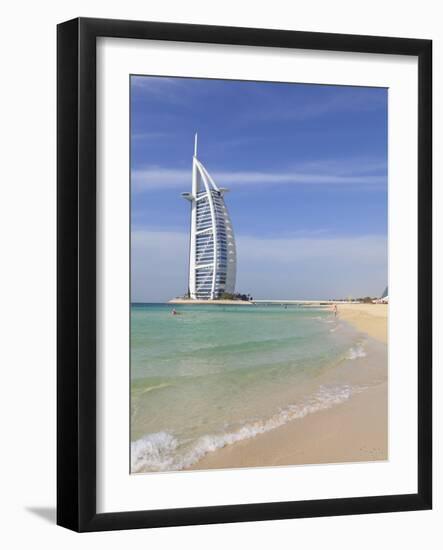 Burj Al Arab Hotel, Jumeirah Beach, Dubai, United Arab Emirates, Middle East-Amanda Hall-Framed Photographic Print