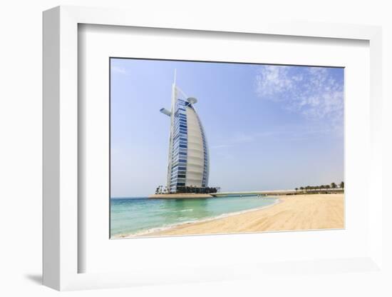 Burj Al Arab Hotel, Jumeirah Beach, Dubai, United Arab Emirates, Middle East-Amanda Hall-Framed Photographic Print