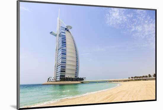 Burj Al Arab Hotel, Jumeirah Beach, Dubai, United Arab Emirates, Middle East-Amanda Hall-Mounted Photographic Print