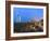 Burj Al Arab Viewed From the Madinat Jumeirah Hotel at Dusk, Jumeirah Beach, Dubai, Uae-null-Framed Photographic Print