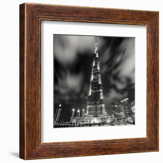 Burj Kahlifa at Night, Study 1, Dubai, UAE-Marcin Stawiarz-Framed Giclee Print