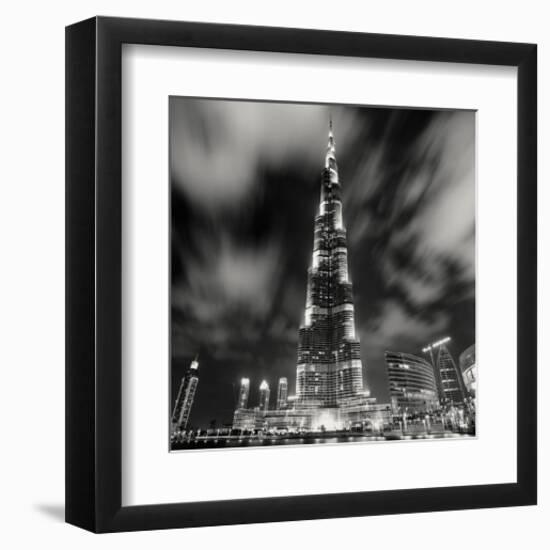 Burj Kahlifa at Night, Study 1, Dubai, UAE-Marcin Stawiarz-Framed Giclee Print