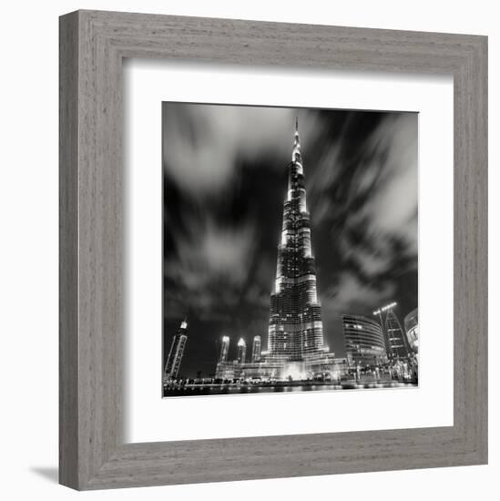 Burj Kahlifa at Night, Study 1, Dubai, UAE-Marcin Stawiarz-Framed Art Print