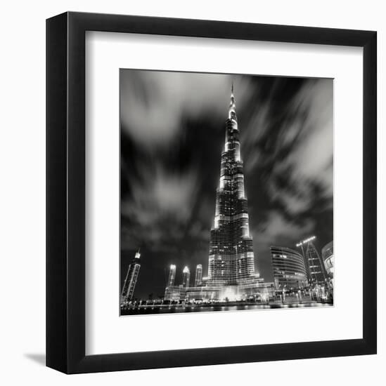 Burj Kahlifa at Night, Study 1, Dubai, UAE-Marcin Stawiarz-Framed Art Print