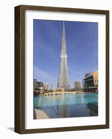 Burj Khalifa and Dubai Mall, Downtown, Dubai, United Arab Emirates, Middle East-null-Framed Photographic Print