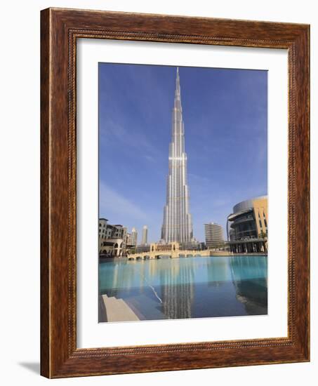 Burj Khalifa and Dubai Mall, Downtown, Dubai, United Arab Emirates, Middle East-null-Framed Photographic Print