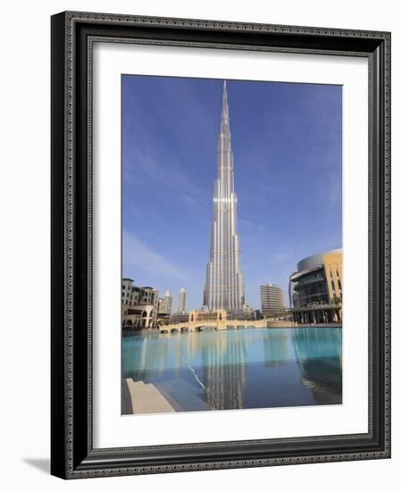 Burj Khalifa and Dubai Mall, Downtown, Dubai, United Arab Emirates, Middle East-null-Framed Photographic Print