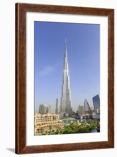 Burj Khalifa, Downtown, Dubai, United Arab Emirates, Middle East-Amanda Hall-Framed Photographic Print