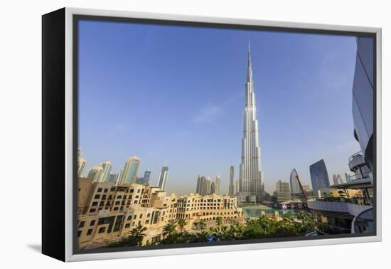 Burj Khalifa, Downtown, Dubai, United Arab Emirates, Middle East-Amanda Hall-Framed Premier Image Canvas