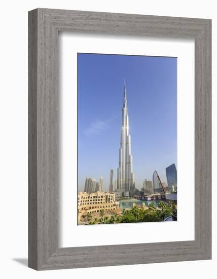 Burj Khalifa, Downtown, Dubai, United Arab Emirates, Middle East-Amanda Hall-Framed Photographic Print