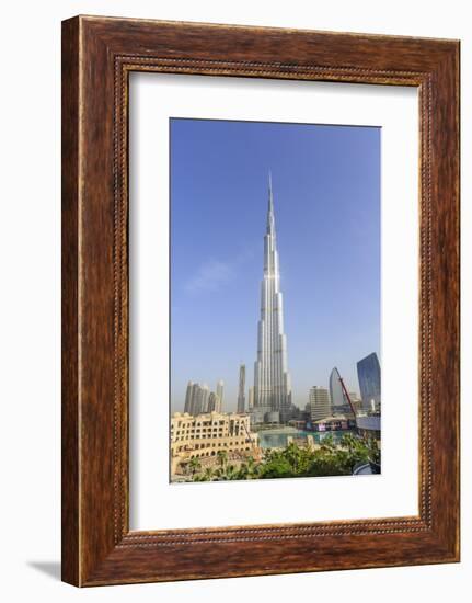 Burj Khalifa, Downtown, Dubai, United Arab Emirates, Middle East-Amanda Hall-Framed Photographic Print