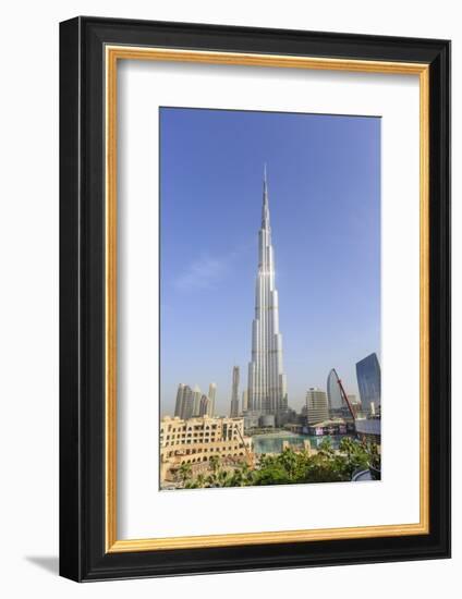 Burj Khalifa, Downtown, Dubai, United Arab Emirates, Middle East-Amanda Hall-Framed Photographic Print