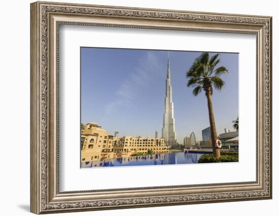 Burj Khalifa, Downtown, Dubai, United Arab Emirates, Middle East-Amanda Hall-Framed Photographic Print