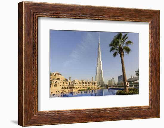 Burj Khalifa, Downtown, Dubai, United Arab Emirates, Middle East-Amanda Hall-Framed Photographic Print