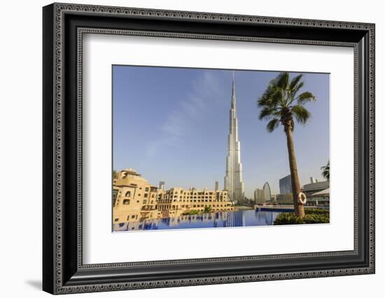 Burj Khalifa, Downtown, Dubai, United Arab Emirates, Middle East-Amanda Hall-Framed Photographic Print