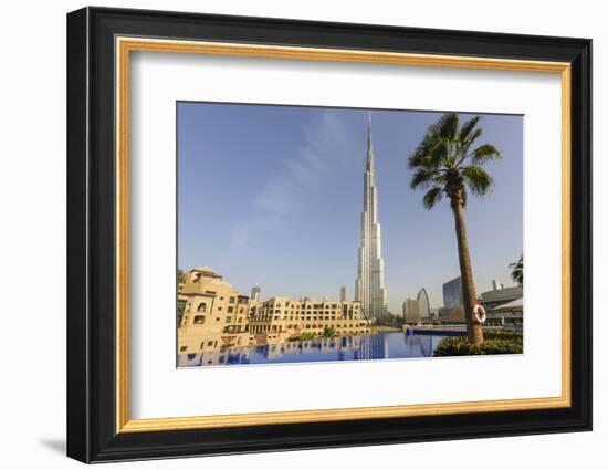 Burj Khalifa, Downtown, Dubai, United Arab Emirates, Middle East-Amanda Hall-Framed Photographic Print