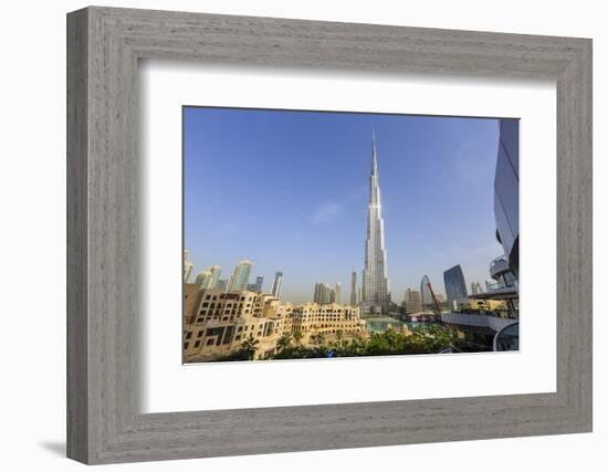 Burj Khalifa, Downtown, Dubai, United Arab Emirates, Middle East-Amanda Hall-Framed Photographic Print