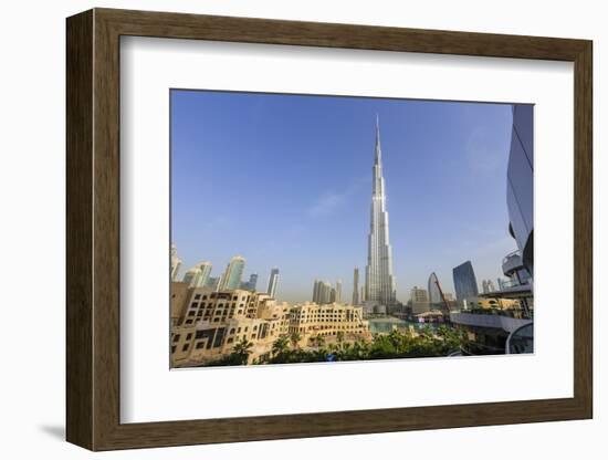 Burj Khalifa, Downtown, Dubai, United Arab Emirates, Middle East-Amanda Hall-Framed Photographic Print