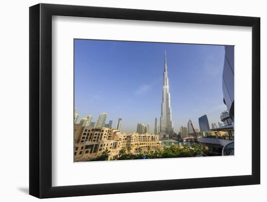 Burj Khalifa, Downtown, Dubai, United Arab Emirates, Middle East-Amanda Hall-Framed Photographic Print