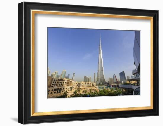 Burj Khalifa, Downtown, Dubai, United Arab Emirates, Middle East-Amanda Hall-Framed Photographic Print