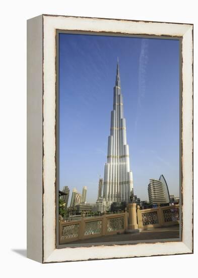 Burj Khalifa, Dubai, United Arab Emirates, Middle East-Amanda Hall-Framed Premier Image Canvas