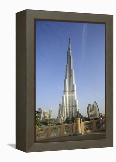 Burj Khalifa, Dubai, United Arab Emirates, Middle East-Amanda Hall-Framed Premier Image Canvas