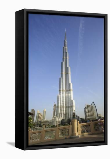 Burj Khalifa, Dubai, United Arab Emirates, Middle East-Amanda Hall-Framed Premier Image Canvas