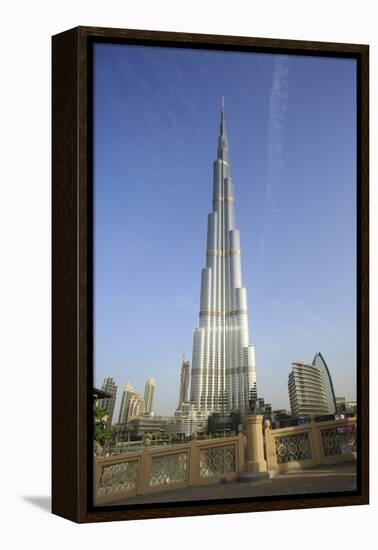 Burj Khalifa, Dubai, United Arab Emirates, Middle East-Amanda Hall-Framed Premier Image Canvas