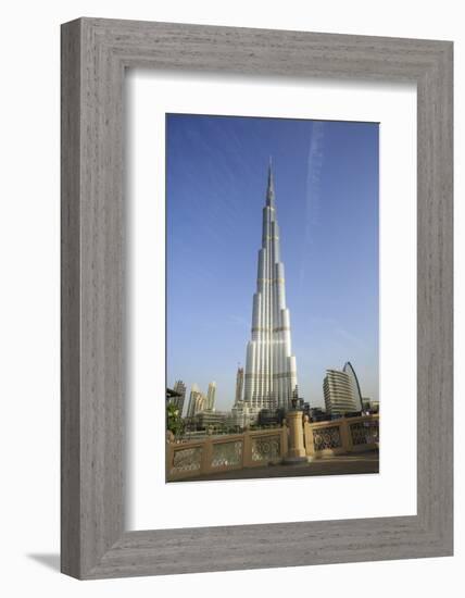 Burj Khalifa, Dubai, United Arab Emirates, Middle East-Amanda Hall-Framed Photographic Print