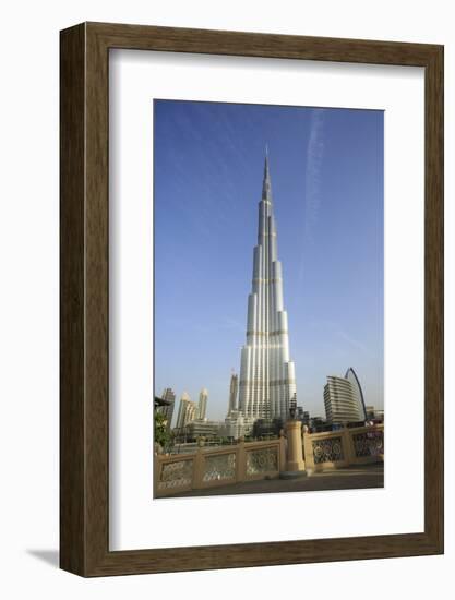 Burj Khalifa, Dubai, United Arab Emirates, Middle East-Amanda Hall-Framed Photographic Print