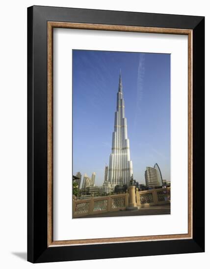 Burj Khalifa, Dubai, United Arab Emirates, Middle East-Amanda Hall-Framed Photographic Print