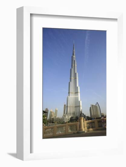 Burj Khalifa, Dubai, United Arab Emirates, Middle East-Amanda Hall-Framed Photographic Print