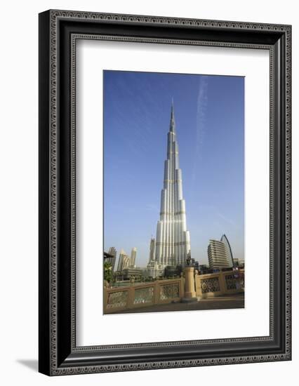 Burj Khalifa, Dubai, United Arab Emirates, Middle East-Amanda Hall-Framed Photographic Print