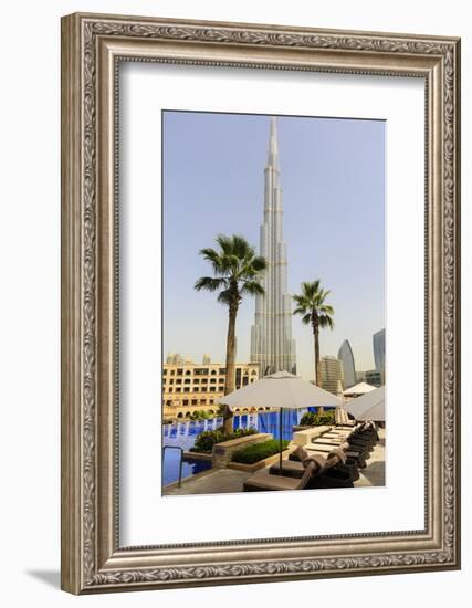 Burj Khalifa, Dubai, United Arab Emirates, Middle East-Amanda Hall-Framed Photographic Print