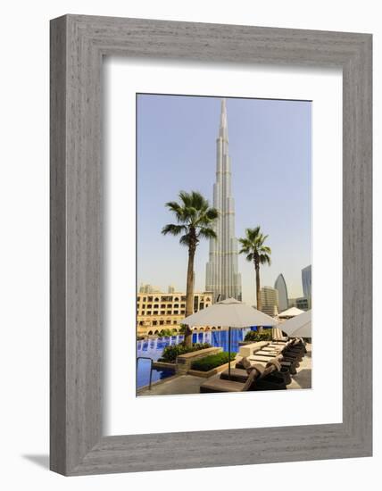 Burj Khalifa, Dubai, United Arab Emirates, Middle East-Amanda Hall-Framed Photographic Print