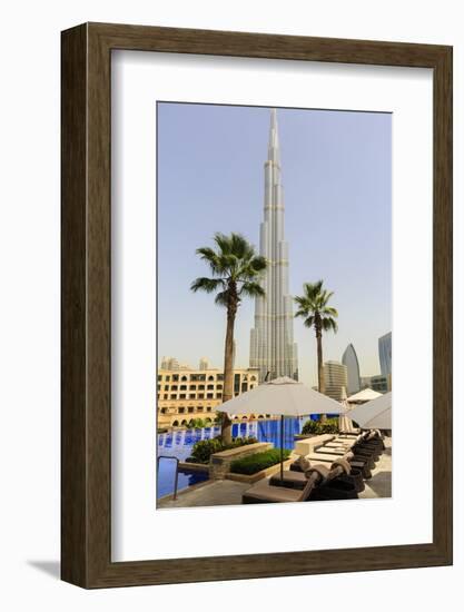 Burj Khalifa, Dubai, United Arab Emirates, Middle East-Amanda Hall-Framed Photographic Print