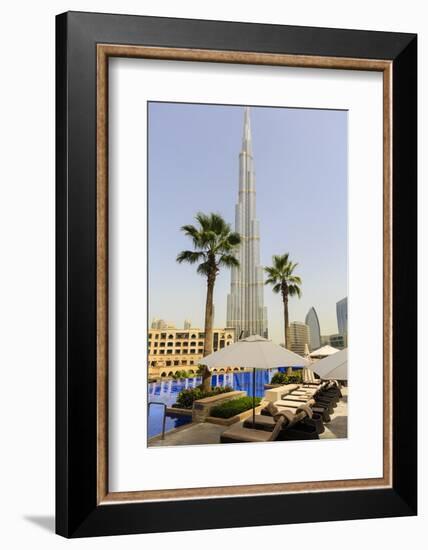 Burj Khalifa, Dubai, United Arab Emirates, Middle East-Amanda Hall-Framed Photographic Print