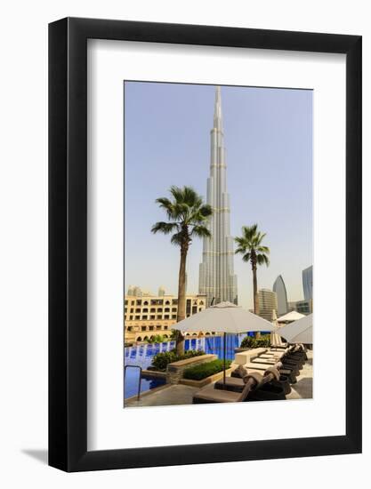 Burj Khalifa, Dubai, United Arab Emirates, Middle East-Amanda Hall-Framed Photographic Print