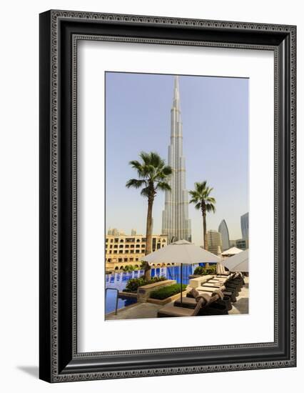 Burj Khalifa, Dubai, United Arab Emirates, Middle East-Amanda Hall-Framed Photographic Print