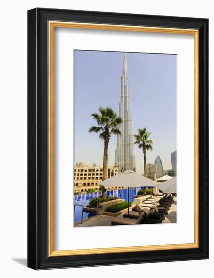 Burj Khalifa, Dubai, United Arab Emirates, Middle East-Amanda Hall-Framed Photographic Print