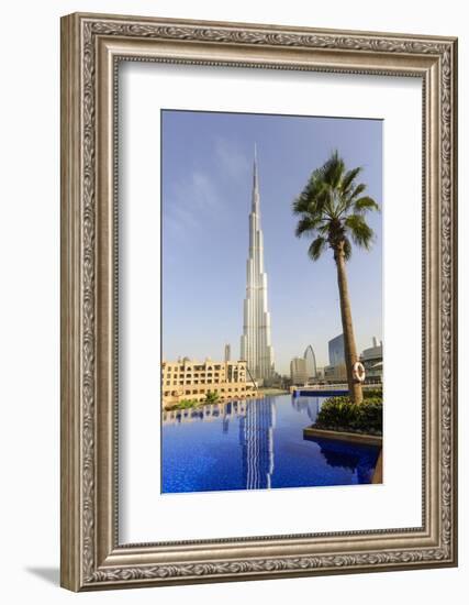 Burj Khalifa, Dubai, United Arab Emirates, Middle East-Amanda Hall-Framed Photographic Print