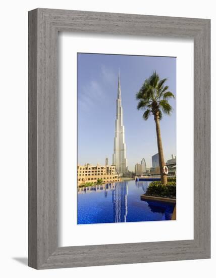 Burj Khalifa, Dubai, United Arab Emirates, Middle East-Amanda Hall-Framed Photographic Print