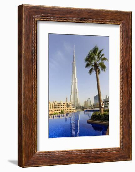 Burj Khalifa, Dubai, United Arab Emirates, Middle East-Amanda Hall-Framed Photographic Print