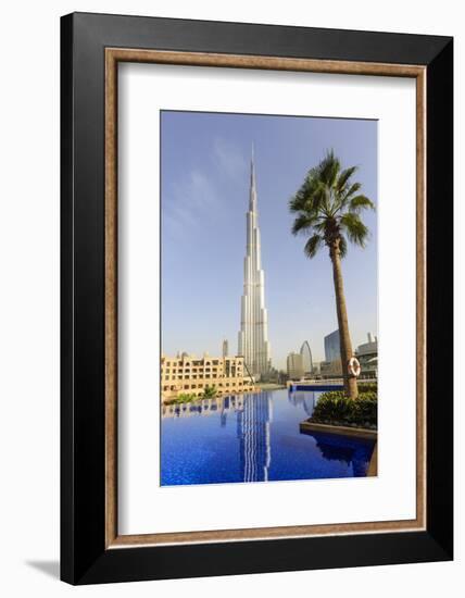 Burj Khalifa, Dubai, United Arab Emirates, Middle East-Amanda Hall-Framed Photographic Print