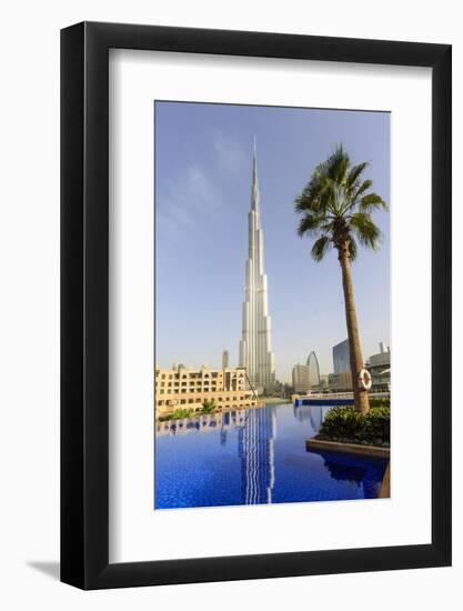 Burj Khalifa, Dubai, United Arab Emirates, Middle East-Amanda Hall-Framed Photographic Print