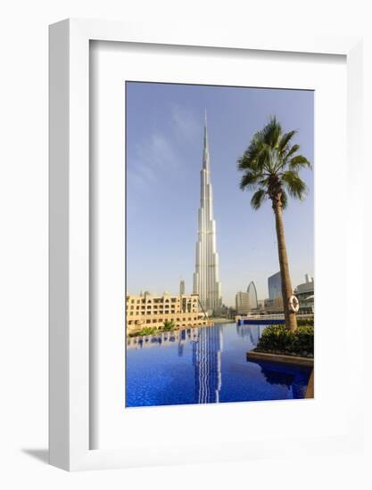 Burj Khalifa, Dubai, United Arab Emirates, Middle East-Amanda Hall-Framed Photographic Print