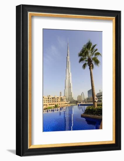 Burj Khalifa, Dubai, United Arab Emirates, Middle East-Amanda Hall-Framed Photographic Print