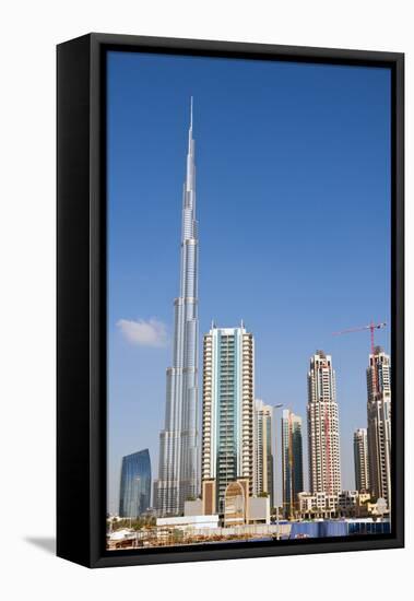 Burj Khalifa, Dubai, United Arab Emirates.-Bill Bachmann-Framed Premier Image Canvas