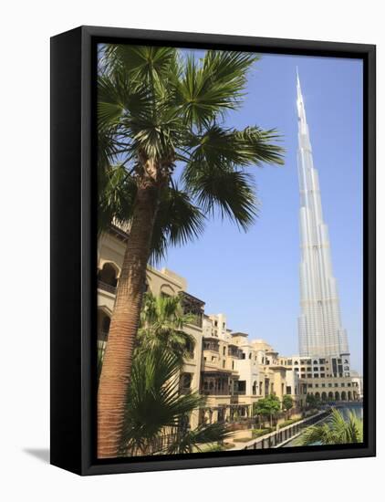 Burj Khalifa, Formerly the Burj Dubai, the Tallest Tower in the World at 818M-Amanda Hall-Framed Premier Image Canvas