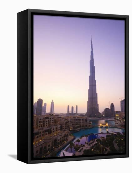 Burj Khalifa, Formerly the Burj Dubai, the Tallest Tower in the World at 818M-Amanda Hall-Framed Premier Image Canvas